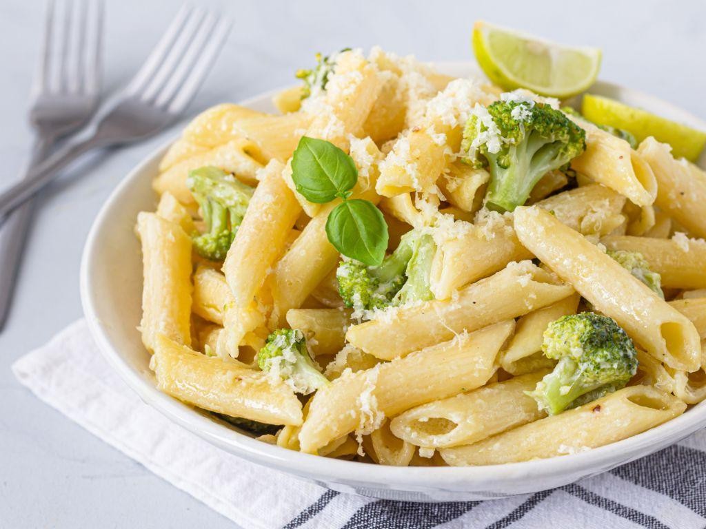 Potato and Broccoli Alfredo Pasta
