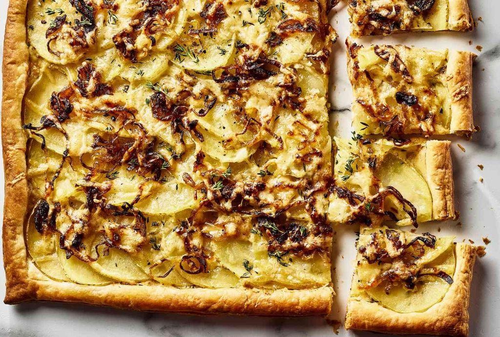 Puff Pastry Potato Tart with Gruyère