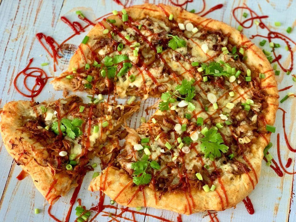 Pulled Pork Pizza with Caramelized Onions