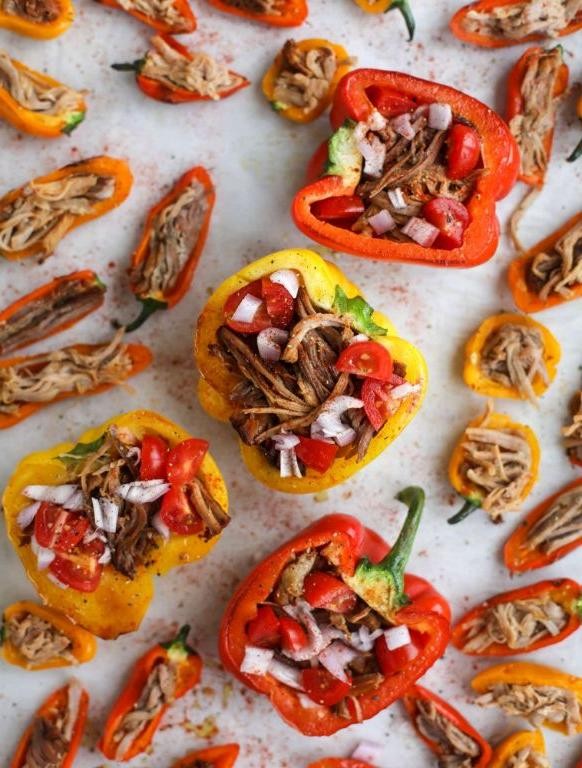 Pulled Pork Stuffed Bell Peppers