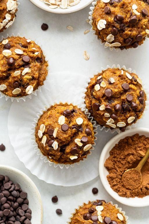 Pumpkin Oatmeal Breakfast Muffins