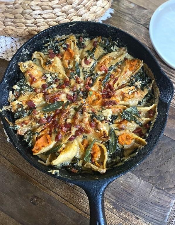 Pumpkin Sage Conchiglie Bake
