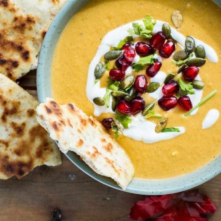 Pumpkin Sage Soup with Brown Butter Drizzle