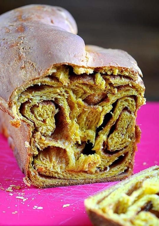 Pumpkin Spice Brioche Loaf