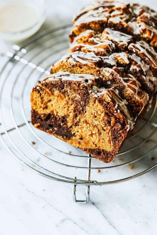 Pumpkin Spice and Cinnamon Marble Cake