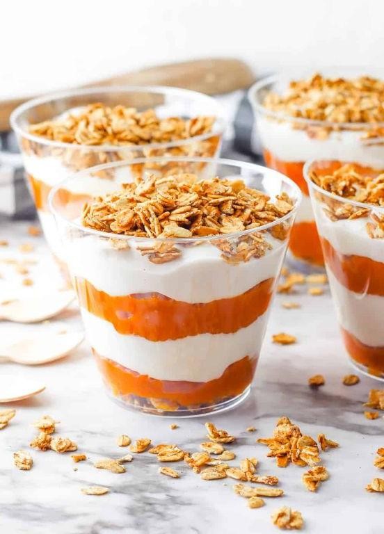 Pumpkin and Greek Yogurt Parfait