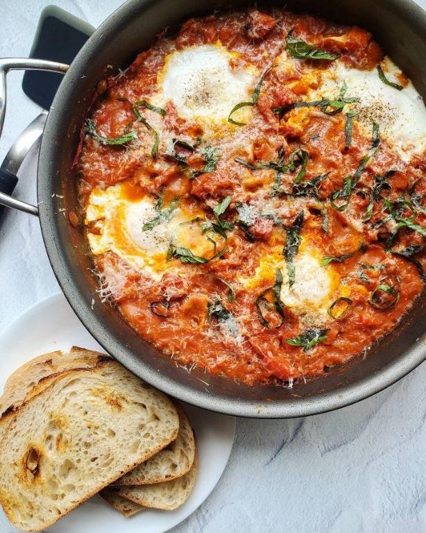 Pumpkin and Sage Autumn Shakshouka