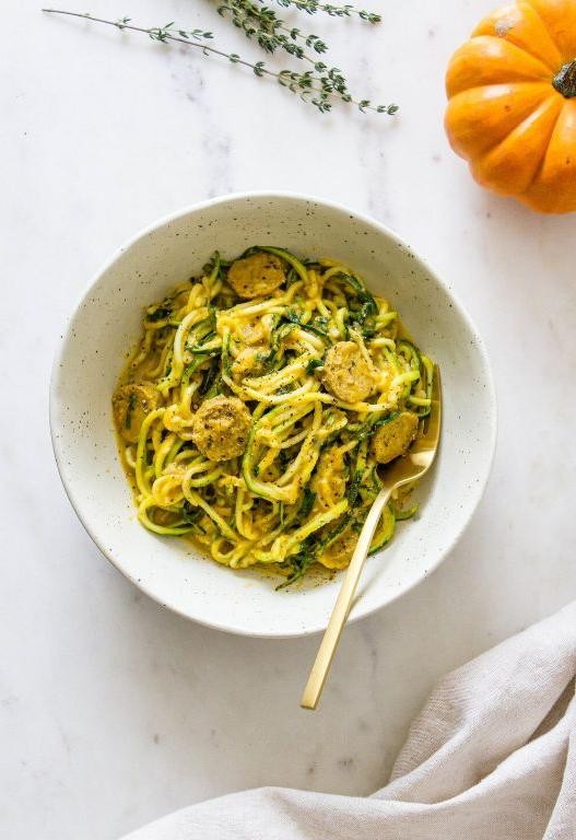 Pumpkin and Zucchini Noodles