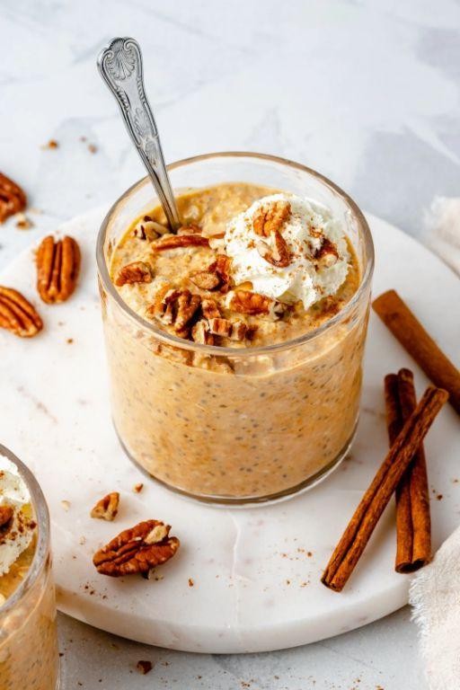 Pumpkin spice lactation overnight oats
