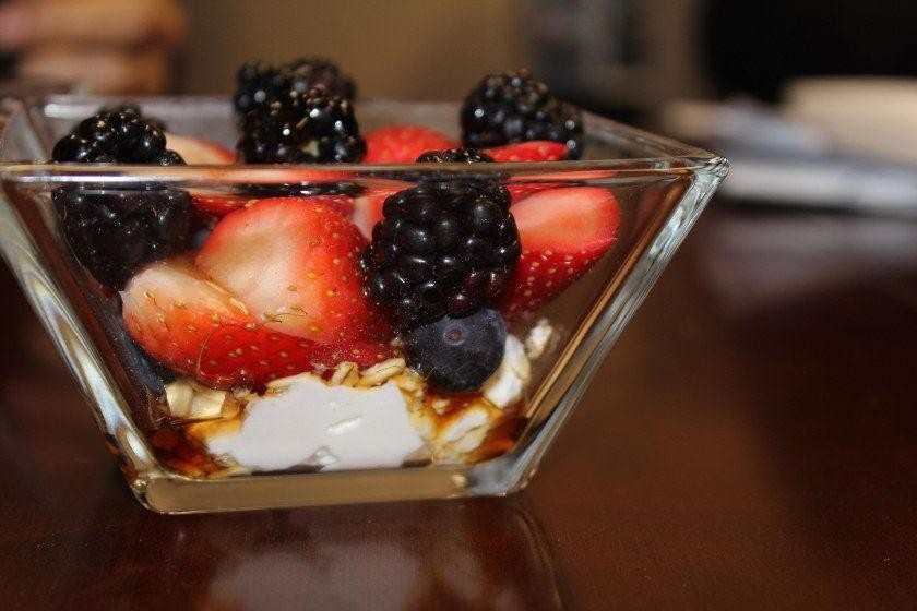 Quark Cheese and Berry Parfait