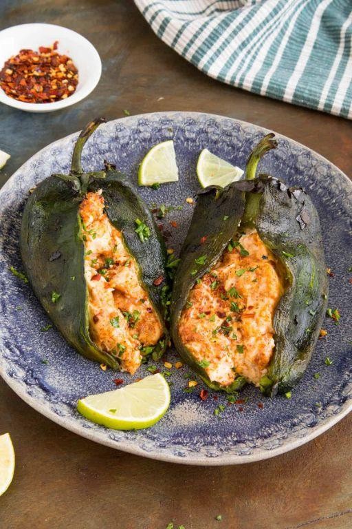 Queso Fresco Stuffed Poblano Peppers