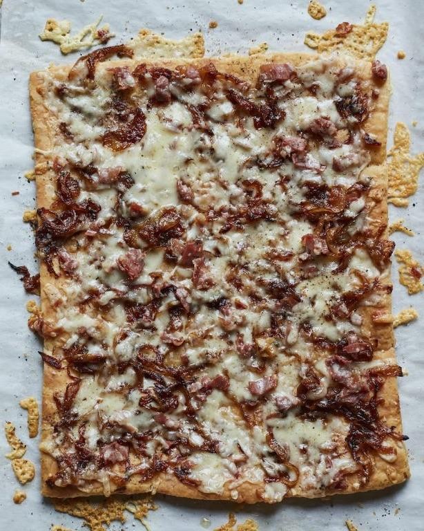 Queso Fresco and Caramelized Onion Flatbread