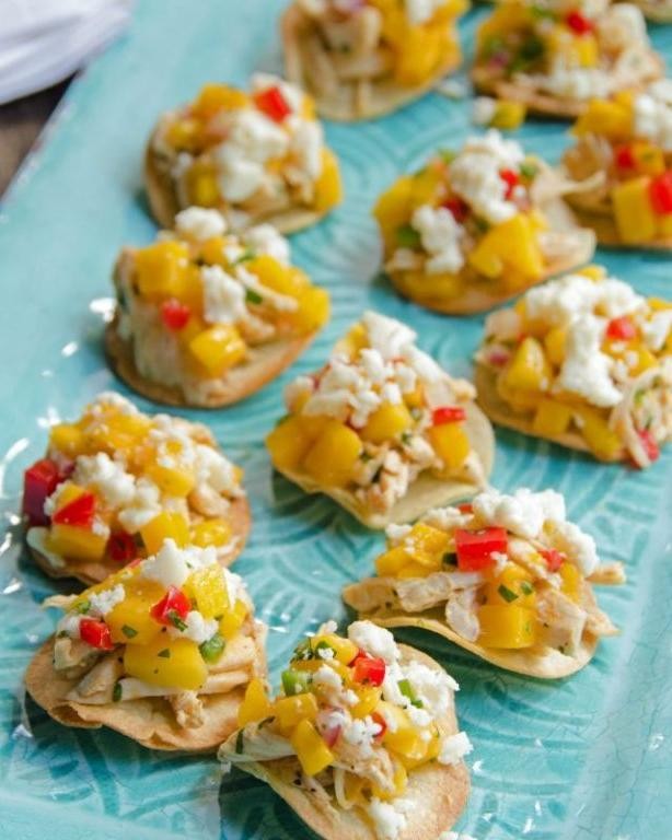 Queso Fresco and Mango Salsa Tostadas