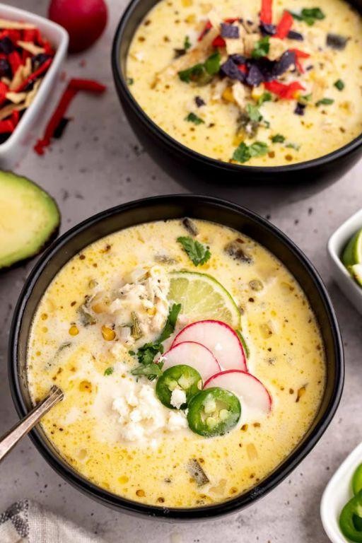 Queso Fresco and Poblano Soup
