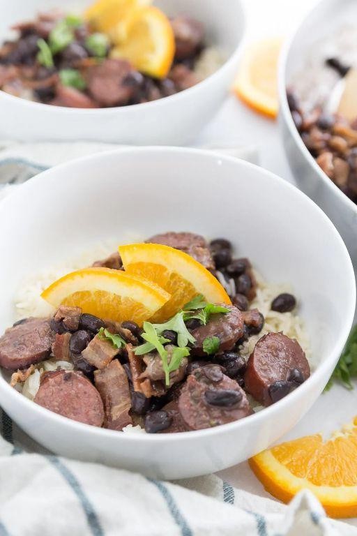 Quick Feijoada with Canned Beans and Ham Hock