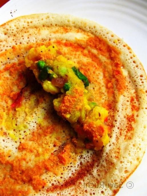Quick Mysore Masala Dosa with Tomato Chutney