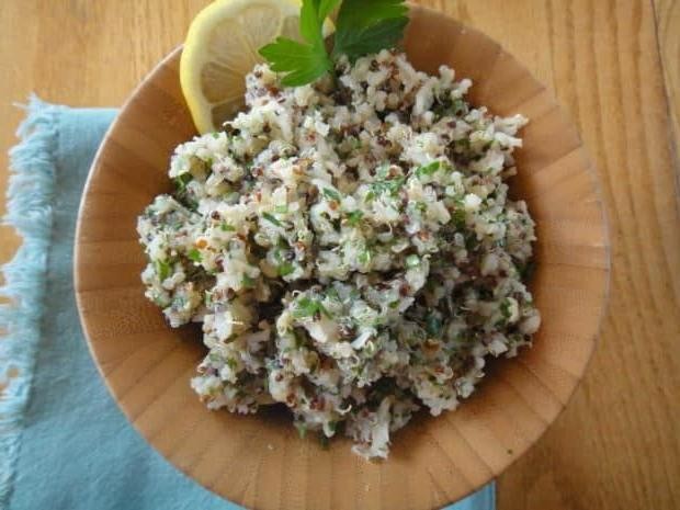 Quinoa and brown rice pilaf