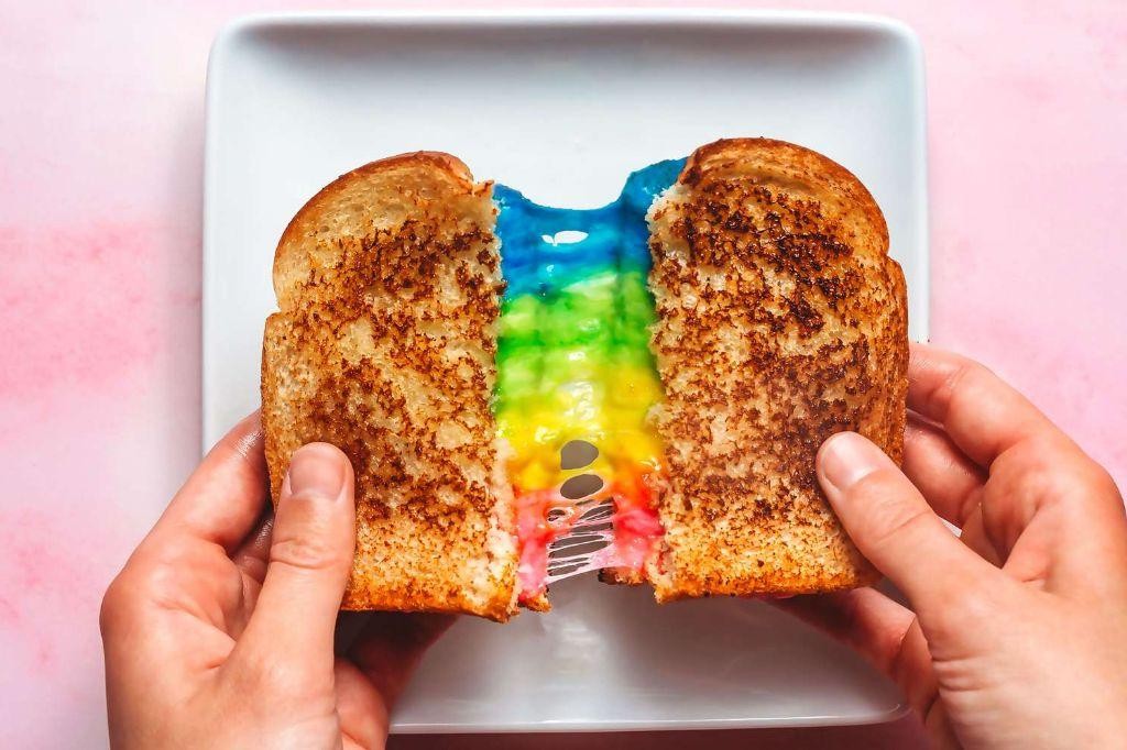 Rainbow Grilled Cheese