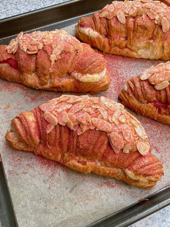 Raspberry Almond Crescent Rolls