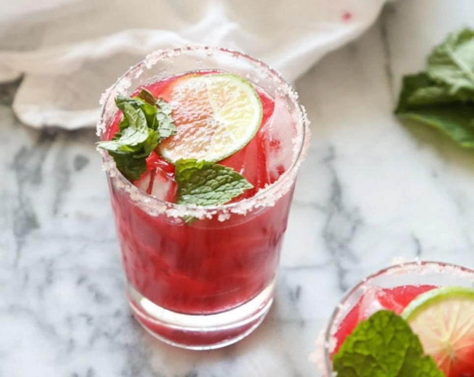 Raspberry Lime Tequila Rickey