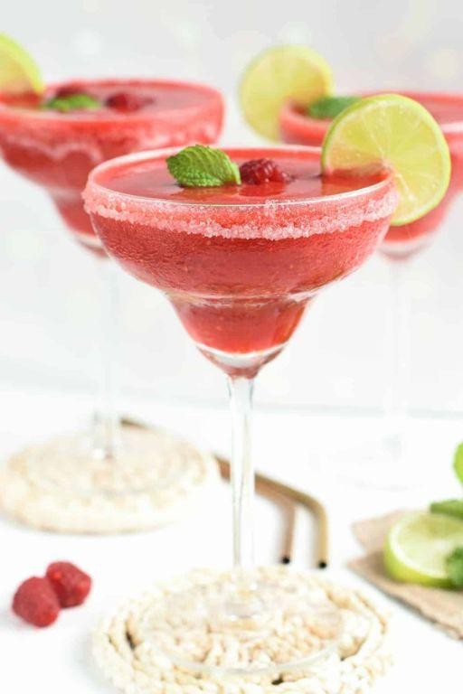 Raspberry Mint Frozen Margarita