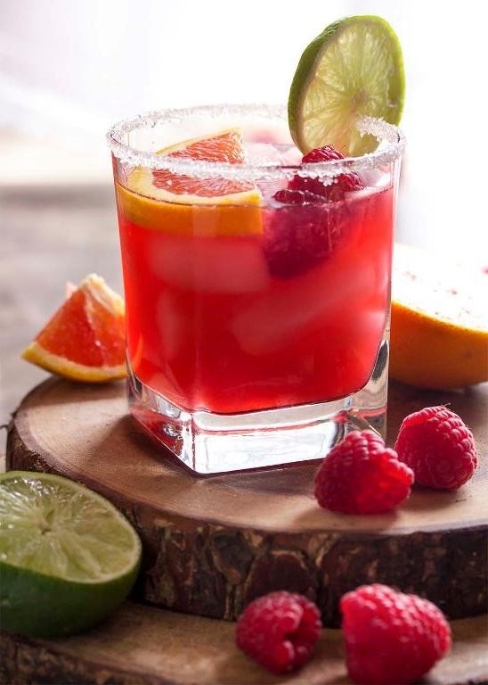 Raspberry Orange Frozen Margarita