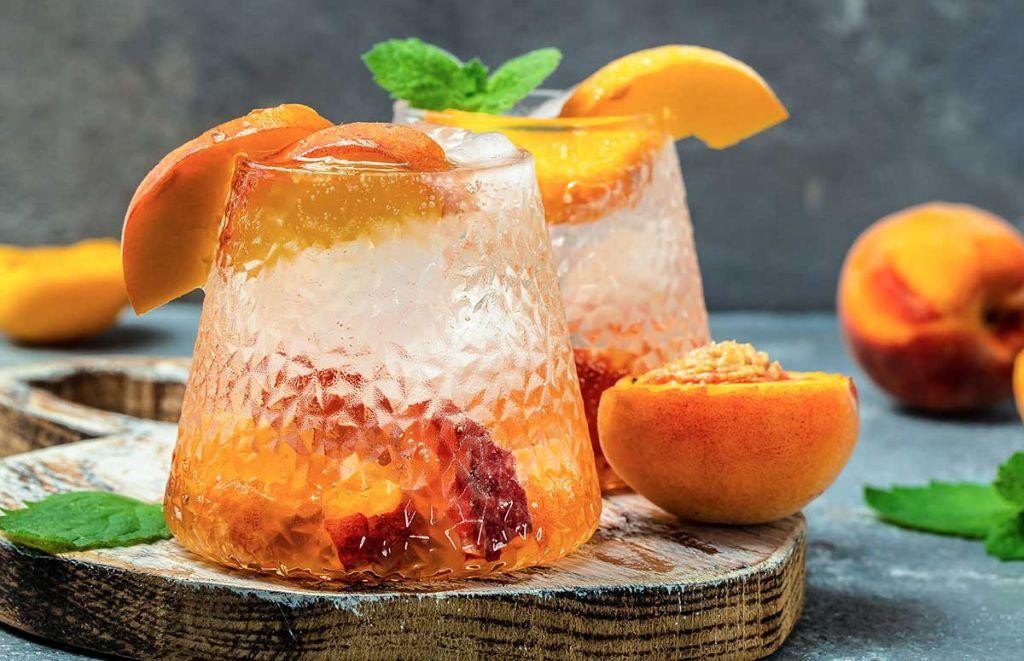 Raspberry Peach Frozen Margarita