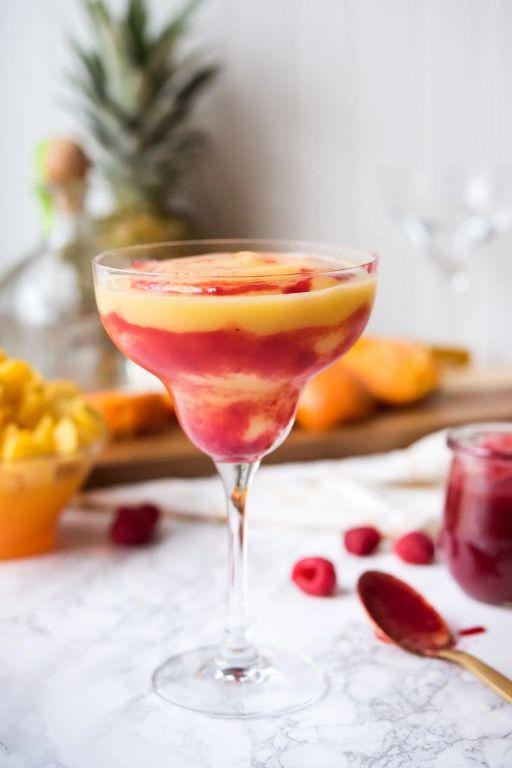 Raspberry Pineapple Frozen Margarita