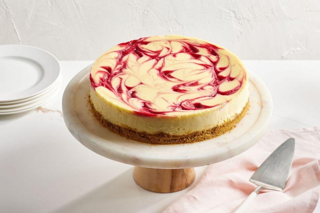 Raspberry Swirl Cheesecake