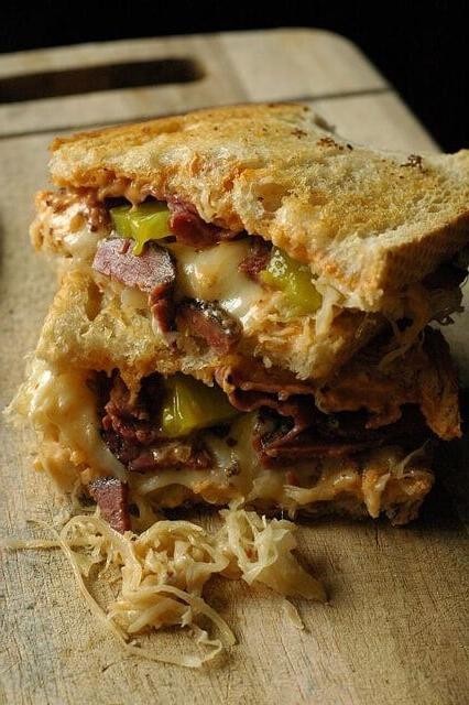 Reuben Sandwich on Toasted Sourdough