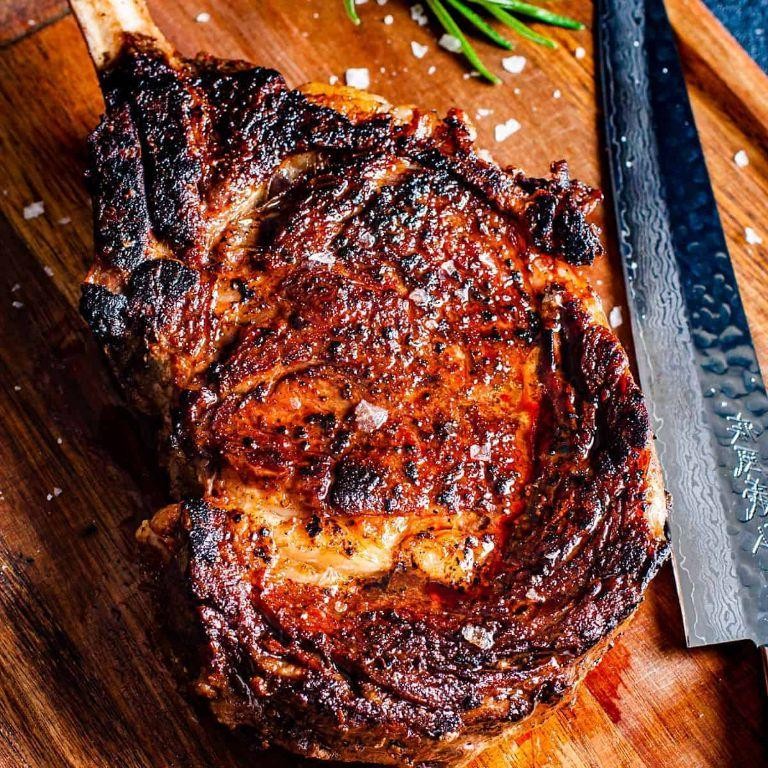 Reverse Seared Ribeye Steak