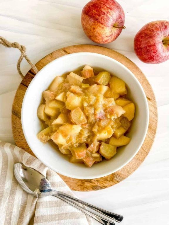 Rhubarb and Apple Cinnamon Compote