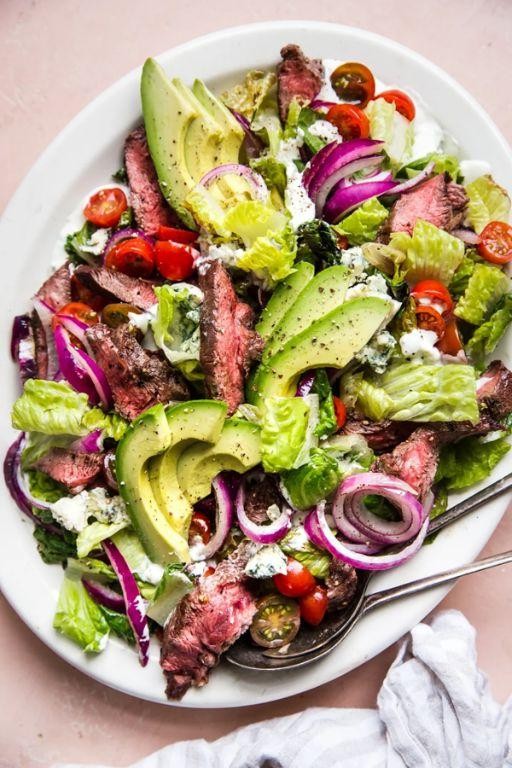 Ribeye Steak Salad with Blue Cheese Dressing