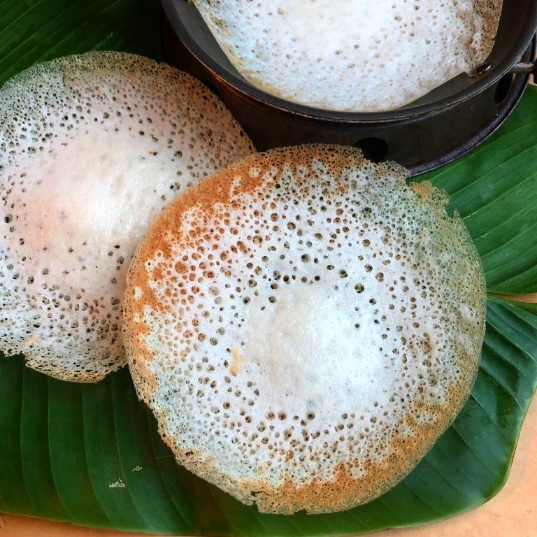 Rice Flour and Coconut Sweet Appam