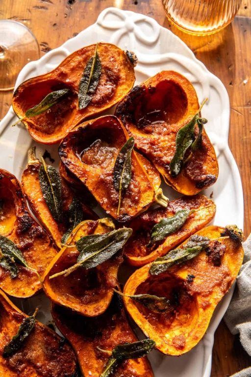 Roasted Honeynut Squash with Brown Sugar