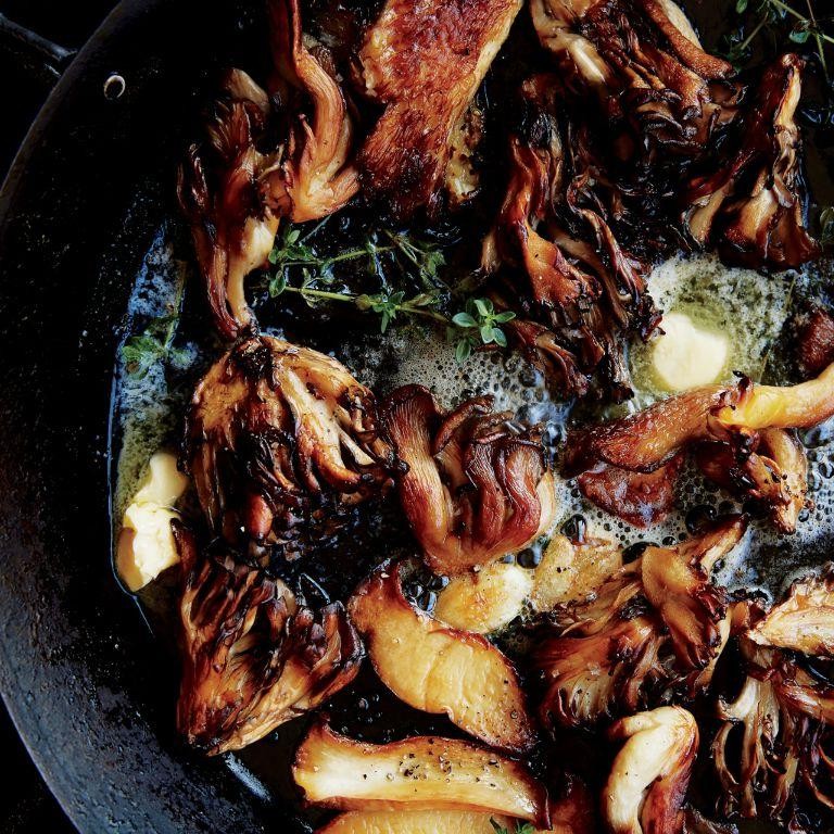 Roasted Maitake Mushrooms with Thyme
