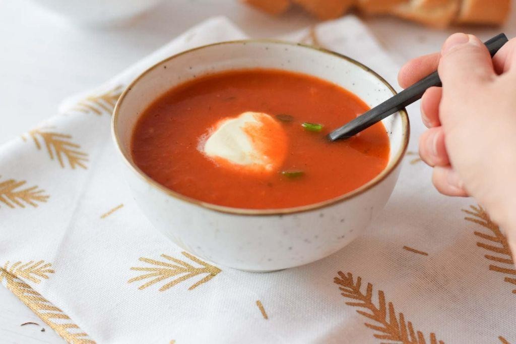 Roasted Red Pepper Low FODMAP Soup