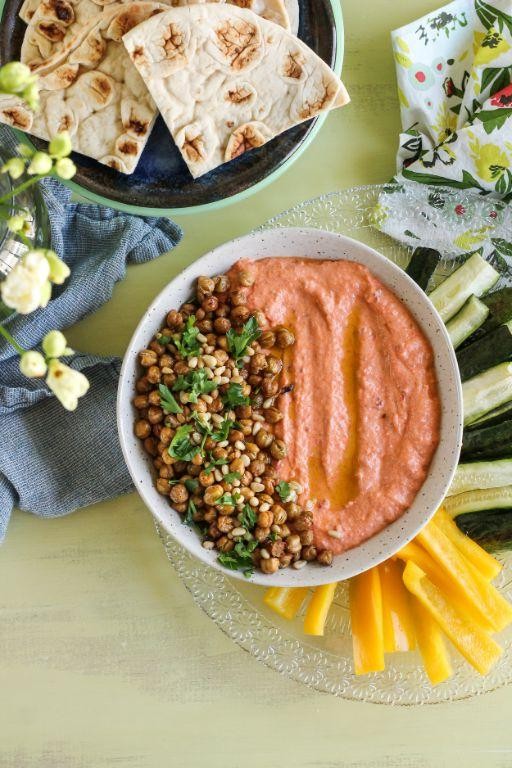 Roasted Red Pepper Ricotta Dip