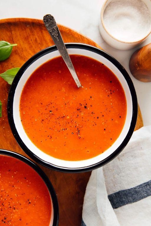 Roasted Red Pepper and Tomato Gluten-Free Soup