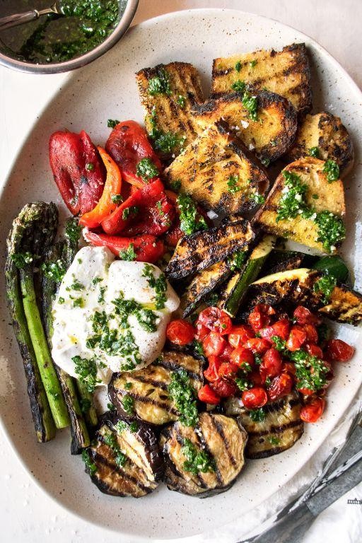 Roasted Vegetables with Chimichurri Drizzle