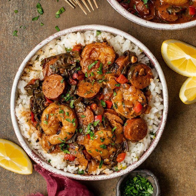 RockCrok Cajun Shrimp and Sausage