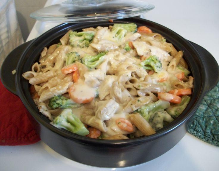 RockCrok Chicken Alfredo Pasta