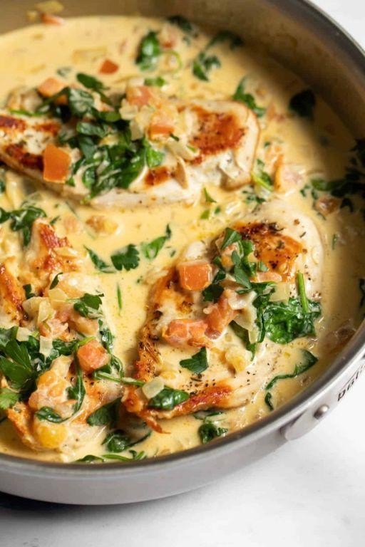 RockCrok Creamy Tuscan Garlic Chicken