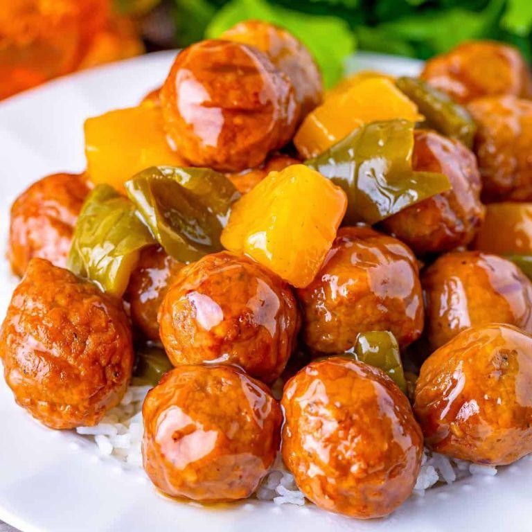 RockCrok Sweet and Sour Meatballs