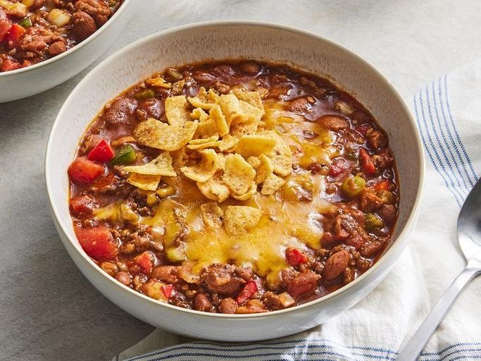 Rooster Chili with Beans and Peppers