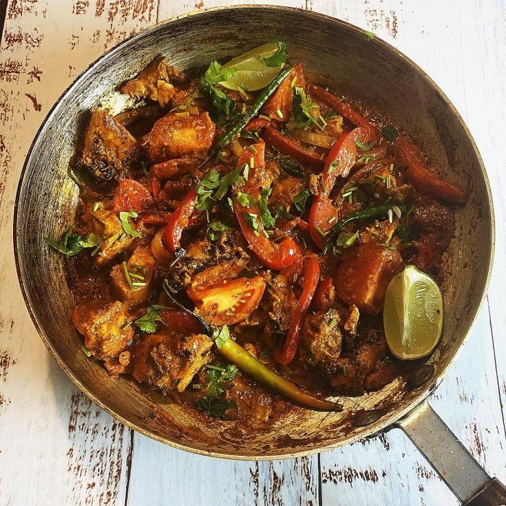 Rooster Jalfrezi with Spicy Gravy