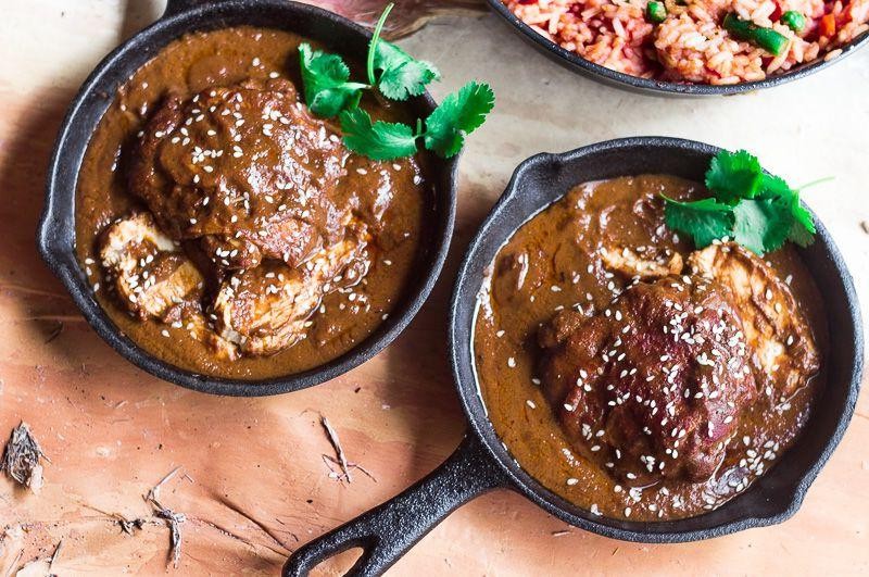 Rooster Mole with Chocolate and Chilies