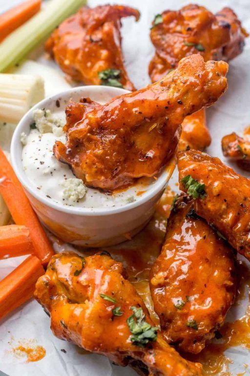 Rooster Wings with Buffalo Sauce