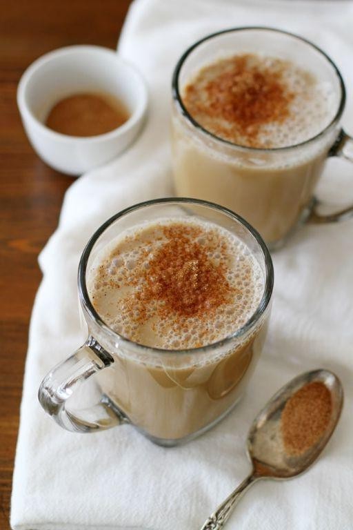 Rust Tea Latte with Vanilla and Almond Milk