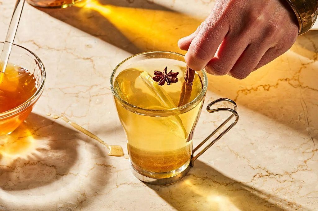 Rust Tea Toddy with Whiskey and Honey